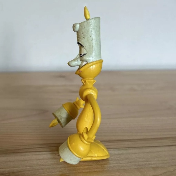 Beauty & the Beast Lumiere & Cogsworth Bendable PVC Figures Disney Just Toys - Picture 10 of 11